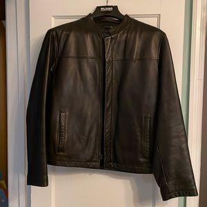 Wilson Leather Pelle Studio, men’s large jacket, color black